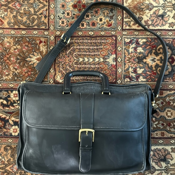 COACH “Harrison” (J7C-5283) Vintage Black Mens Briefcase - Picture 1 of 8